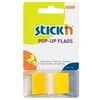 Anna Zaradna Plastikiniai žymekliai Stick´N 26021, 45x25mm, 50vnt., geltonos spalvos, blisteryje