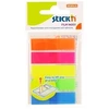 Plastikiniai žymekliai StickN 26070, 45x12,5mm, 5x20L, įvairių spalvų, blisteryje