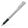 *Plunksnakotis Faber-Castell Grip 2011, plunksna F, 0,5mm, sidabrinės spalvos