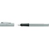 *Plunksnakotis Faber-Castell Grip 2011, plunksna F, 0,5mm, sidabrinės spalvos