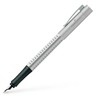 *Plunksnakotis Faber-Castell Grip 2011, plunksna F, 0,5mm, sidabrinės spalvos