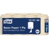 Grite Popieriniai rankšluosčiai Tork Basic Mini Centerfeed M1 (120144), 1 sluoksnis, gelsvos spalvos, 115 m