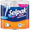 Popieriniai rankšluosčiai SELPAK, 3 sluoksnių, 84 lapeliai, 11,25 m ilgio, 2 ritinėliai, baltos spalvos