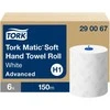 Popieriniai rankšluosčiai Tork Matic Soft Advanced H1 (290067), 2 sluoksniai, baltos spalvos, 150m, 612 lapelių