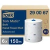 Popieriniai rankšluosčiai Tork Matic Soft Advanced H1 (290067), 2 sluoksniai, baltos spalvos, 150m, 612 lapelių