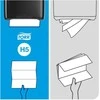 Popieriniai rankšluosčiai Tork PeakServe Continuous H5 (100585), 1 sluoksnio, baltos spalvos, lapeliais