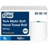 Popieriniai rankšluosčiai Tork Premium Matic Soft H1 (290016), 2 sluoksniai, baltos spalvos, 100m, 408 lapeliai