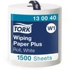 Pramoninis popierius Tork Wiper Plus Advanced W1, 130040, 2 sluoksniai, baltos spalvos, 510m