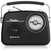 Radijas REAL-EL X-540 juodos spalvos