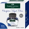 Rašalas Faber-Castell, 30ml, stikliniame buteliuke, mėlynos spalvos