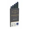 Rašalo kapsulės Parker Quink, ilgos, 5vnt, mėlynos spalvos