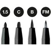 Rašikliai piešimui Faber-Castell Pitt Artist Pen #199, 4vnt (1.5, C, B, FM)