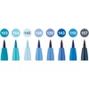Rašikliai piešimui Faber-Castell Pitt Artist Pen The Blues, 8vnt