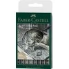 Faber-Castell - Pitt Artist Pen India ink Pilkas &amp; Juodas 8ct (167171)