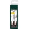 Rašikliai piešimui Faber-Castell PITT, S, F, M, B, 4vnt., rudos spalvos