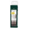 Rašikliai piešimui Faber-Castell PITT, S, F, M, B, 4vnt., rudos spalvos