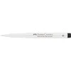 Rašiklis piešimui Faber-Castell PITT Artist Pen B, teptukinis, #101 Baltas