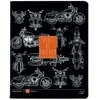 Sąsiuvinis Bruno Visconti, Blueprint Moto, A5, 48 lapai, langeliais