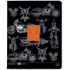 Sąsiuvinis Bruno Visconti, Blueprint Moto, A5, 48 lapai, langeliais