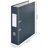 Segtuvas Leitz 180° Cosy, Soft Touch, 80mm, aksominės pilkos spalvos
