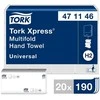 Servetėlės Tork Xpress Multifold Universal H2 (471146), 2 sluoksniai, 190vnt., baltos spalvos (EKO)