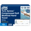 Tork Xpress Soft Multifold suspausti minkšti popieriniai rankšluosčiai, H2 100889, 2 sl., 225 serv., 22,2x24 cm, balta sp.