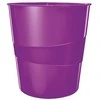 *Šiukšliadėžė Leitz Plus Wow, 15 litrų, violetinė