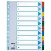 Skiriamieji lapai Esselte Mylar, A4, 1-10 skaičiai, spalvotii