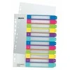 Skiriamieji lapai Leitz WOW Print, A4+, 1-12, plastikiniai, įvairių spalvų