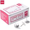 Smeigtukai DELI 10mm, 100vnt./pak., metalinės