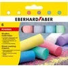 Spalvota kreida EberhardFaber, apvali, dėžutėje, 6vnt, įvairių spalvų