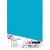 Spalvotas kartonas College A4 20 lapų, 160g/m2, mėlynos spalvos AB48
