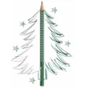 Pieštukas Faber-Castell Sparkle HB, žalios spalvos korpusas