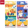 Spalvoti pieštukai DELI ColorWow tribriauniai, 12 spalvų