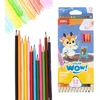 Spalvoti pieštukai DELI ColorWow tribriauniai, 12 spalvų