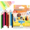 Spalvoti pieštukai DELI ColorWow tribriauniai, 12 spalvų