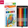 Spalvoti pieštukai DELI EC00200, 12 spalvų