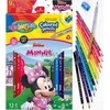 Patio Spalvoti pieštukai Disney Junior Minnie, trikampiai, 12 +1 spalvos, su drožtuku