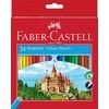 Spalvoti pieštukai Faber-Castell Castle, 24 spalvos
