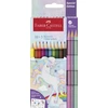 Spalvoti pieštukai Faber-Castell Colour Grip Unicorn 10 +3 pastelinės spalvos