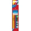 Akvareliniai spalvoti pieštukai Faber-Castell Grip, tribriauniai, 6 spalvų