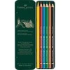 Spalvoti pieštukai Faber-Castell Polychromos, 6 spalvos, metalinėje dėžutėje
