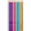 Faber-Castell - Sparkle spalvotas pieštukas, 12 vnt skardinėje dėžutėje (201737)