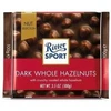 Tamsusis šokoladas Ritter Sport, su neskaldytais lazdynų riešutais, 100g