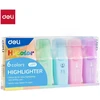 Teksto žymekliai Deli Hicolor mini, 6 pastelinių spalvų