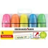 Teksto žymekliai EberhardFaber, mini, blizgūs, neoniniai, 5 spalvų