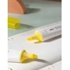 Teksto žymeklis DELI Macaron, 1-5mm, pastelinės geltonos spalvos