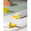 Teksto žymeklis DELI Macaron, 1-5mm, pastelinės geltonos spalvos