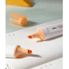 Teksto žymeklis DELI Macaron, 1-5mm, pastelinės oranžinės spalvos