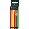 Teksto žymeklių rinkinys Faber-Castell 38, 4 spalvų